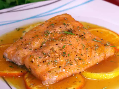 Salmón a la naranja perfecto - Jugoso, equilibrado y sin errores