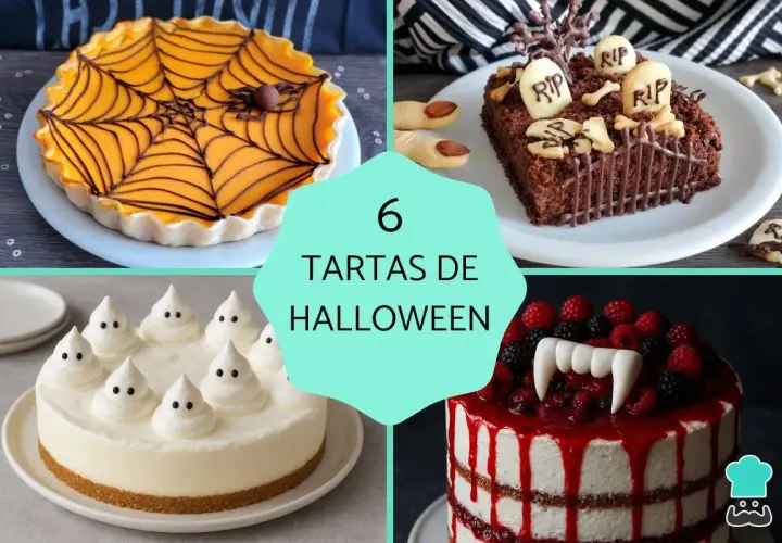 Seis tartas de Halloween originales: telaraña, fantasmas, cementerio, vampiro y más. ¡Ideas terroríficas para celebrar!