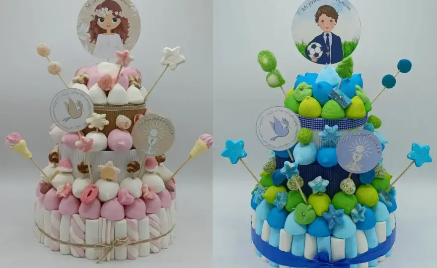 Tarta de chuches perfecta - Guía para fiestas y comuniones