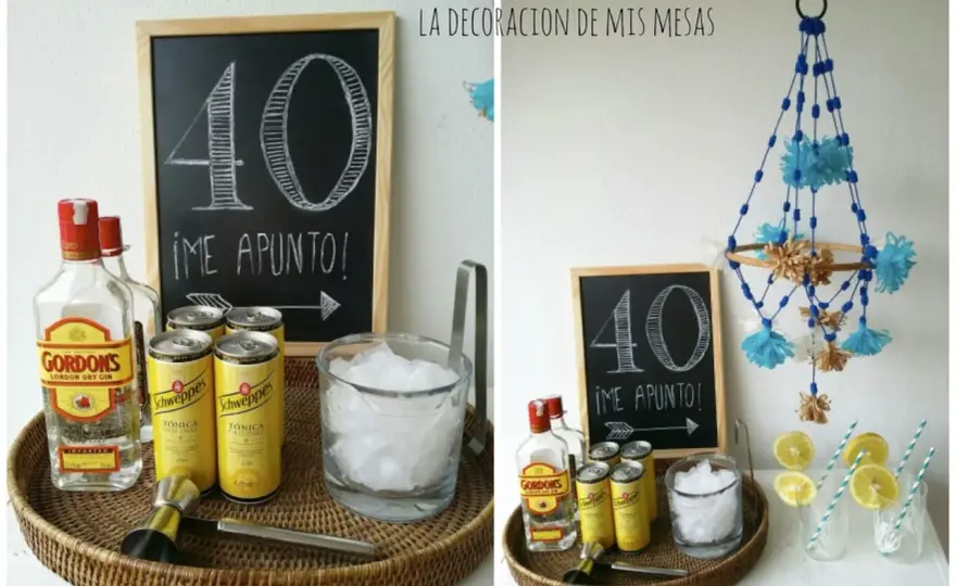Mesa de bebidas para fiestas - Decora fácil y sin errores