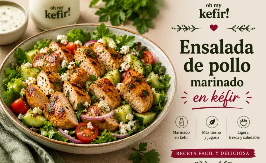 Ensalada de pollo perfecta - Jugosa, fresca y fácil