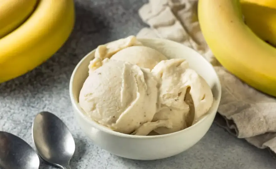 Helado de plátano casero - Cremoso y sin heladera