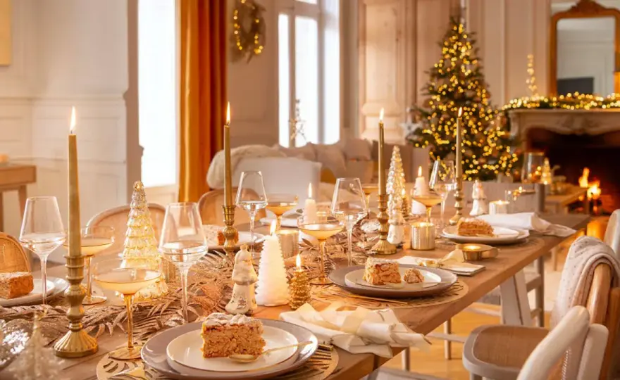 Mesas decoradas de Navidad - Menos es más, ¡descubre cómo!